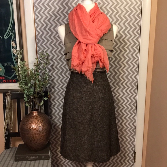 Ann Taylor, Cotton/Wool Blend Pencil Skirt, 6 - Picture 2 of 8